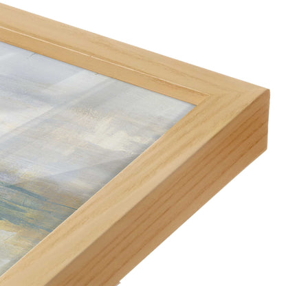 [Color:American Maple], Picture of art in a American Maple frame at an angle