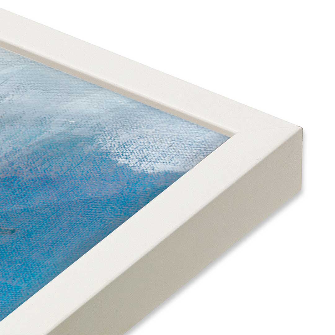 [Color:Opaque White], Picture of art in a Opaque White frame at an angle