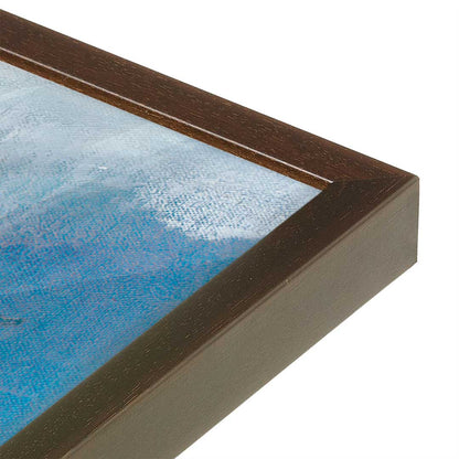 [Color:Espresso], Picture of art in a Espresso frame at an angle