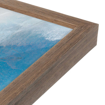 [Color:Walnut], Picture of art in a Walnut frame at an angle