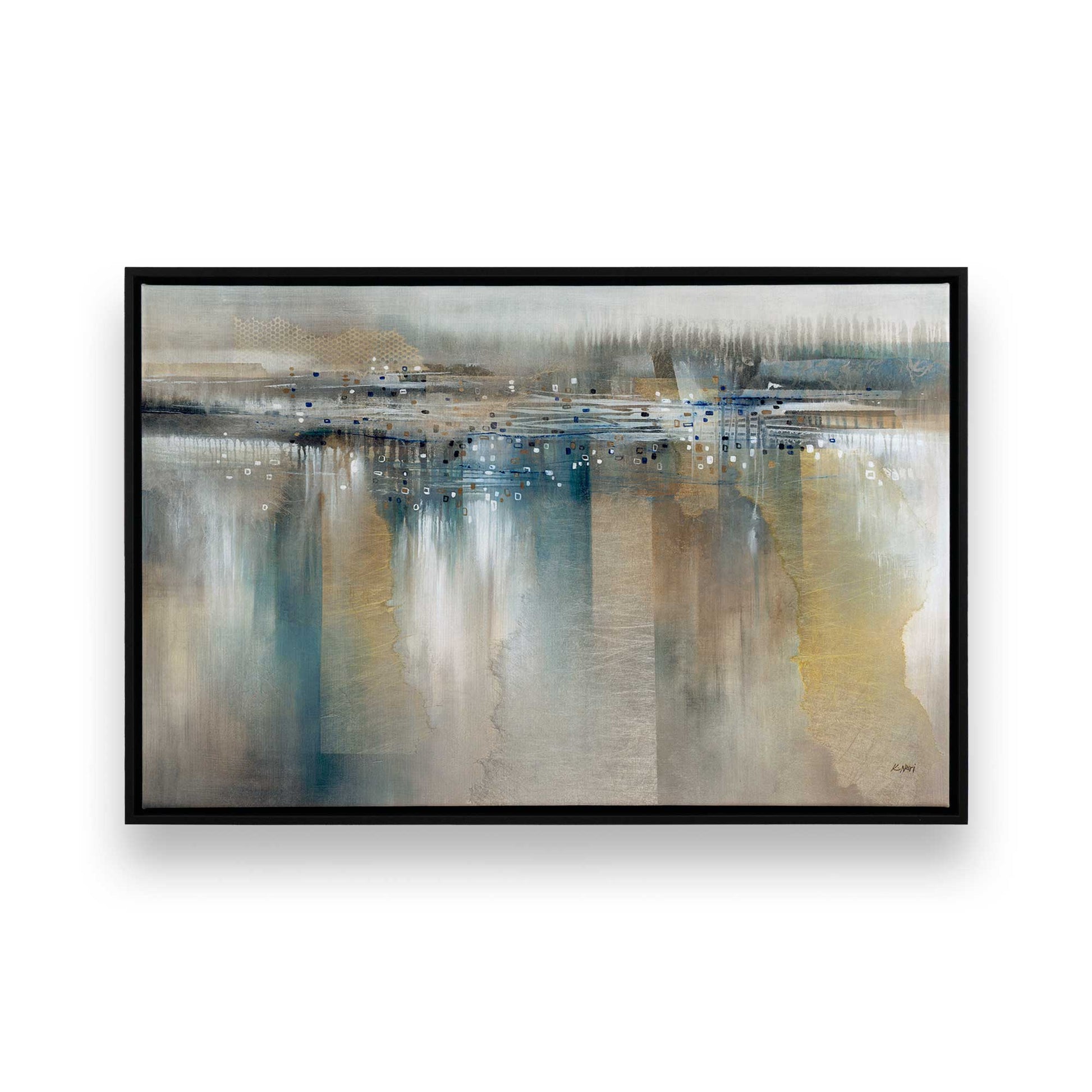 [Color:Satin Black], Picture of art in a Satin Black frame