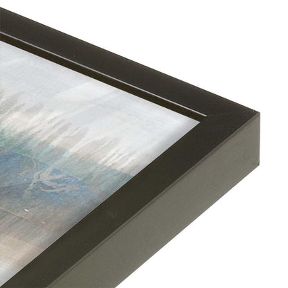 [Color:Satin Black], Picture of art in a Satin Black frame at an angle