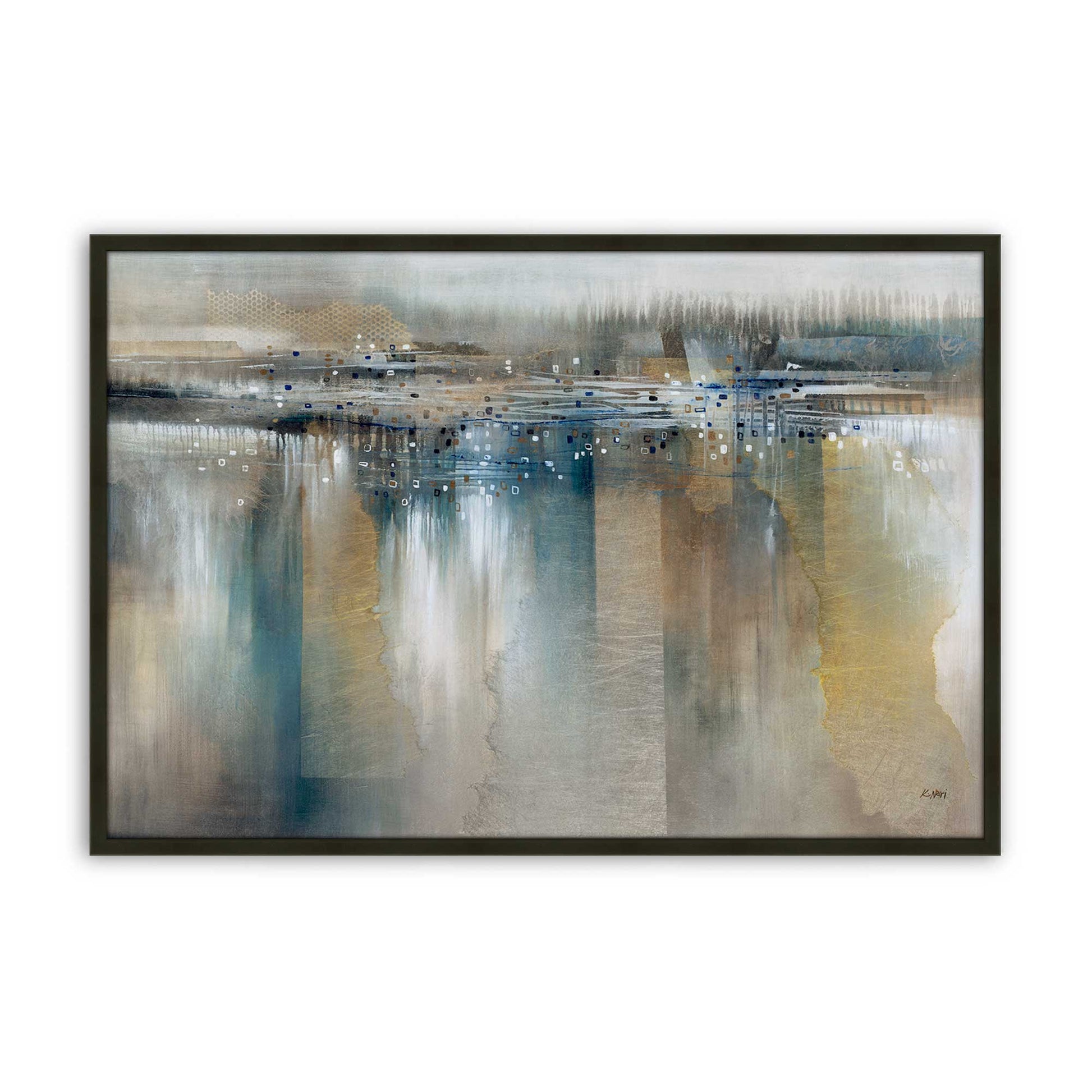 [Color:Satin Black], Picture of art in a Satin Black frame