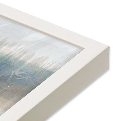 [Color:Opaque White], Picture of art in a Opaque White frame at an angle