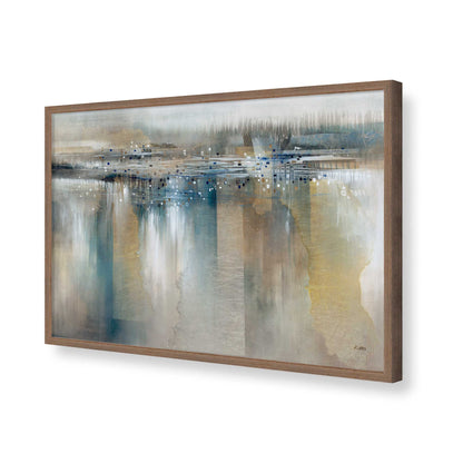 [Color:Walnut], Picture of art in a Walnut frame of the corner