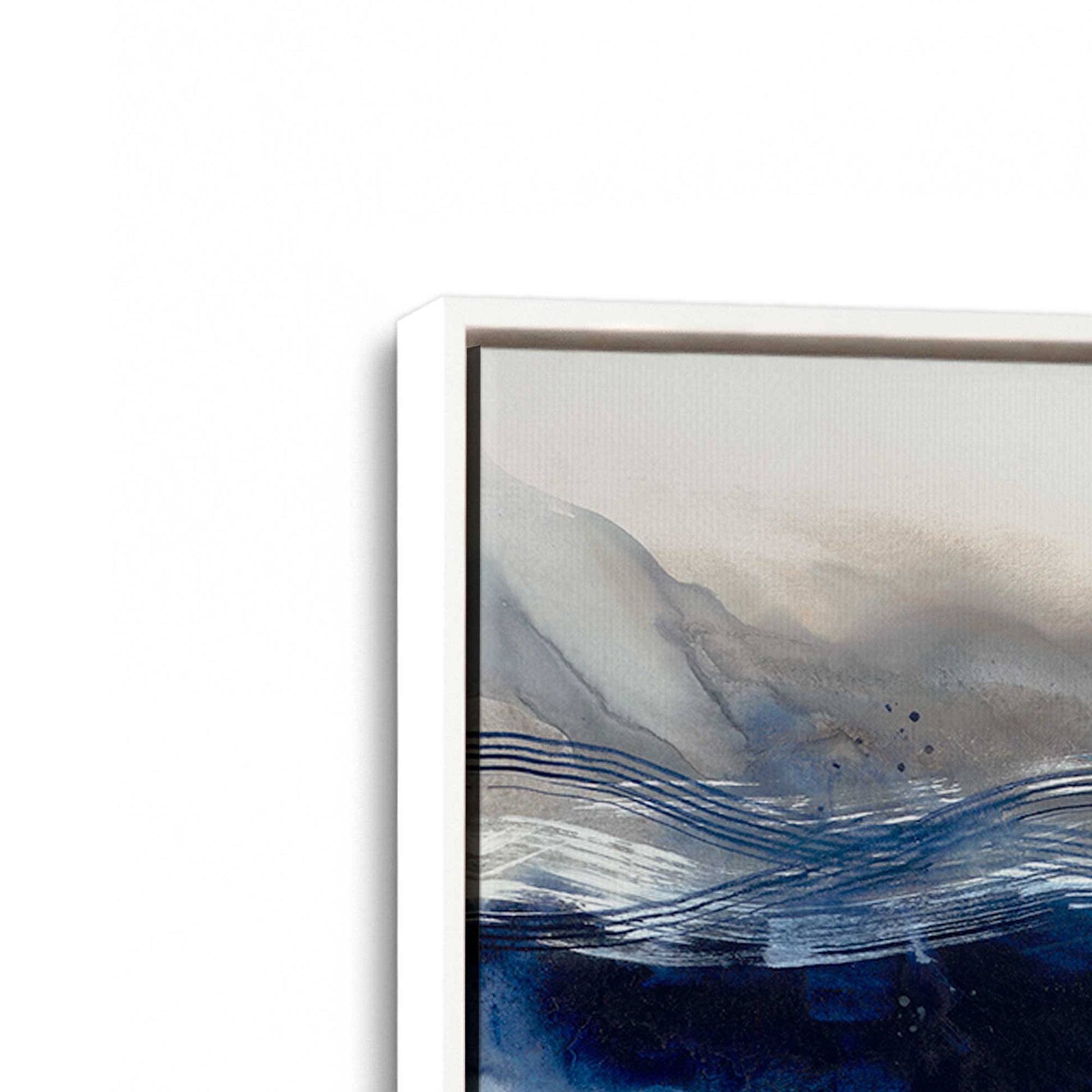 [Color:Opaque White], Picture of art in a White frame at an angle