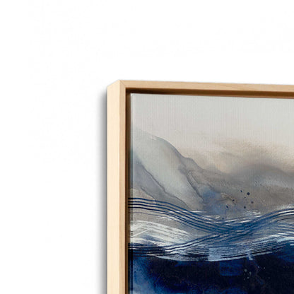 [Color:American Maple], Picture of art in a American Maple frame at an angle