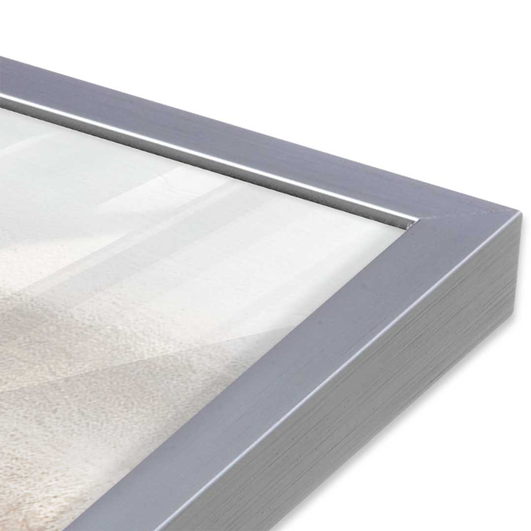 [Color:Polished Chrome], Picture of art in a Polished Chrome frame at an angle
