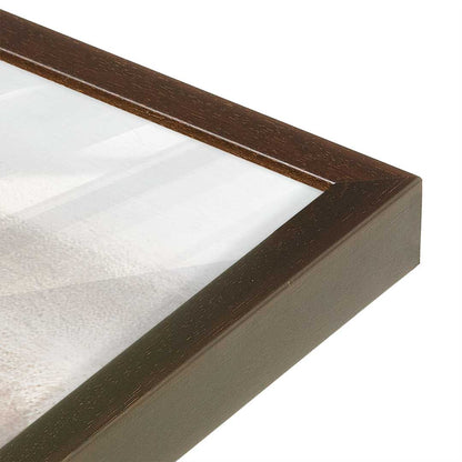 [Color:Brown], Picture of art in a Brown frame at an angle