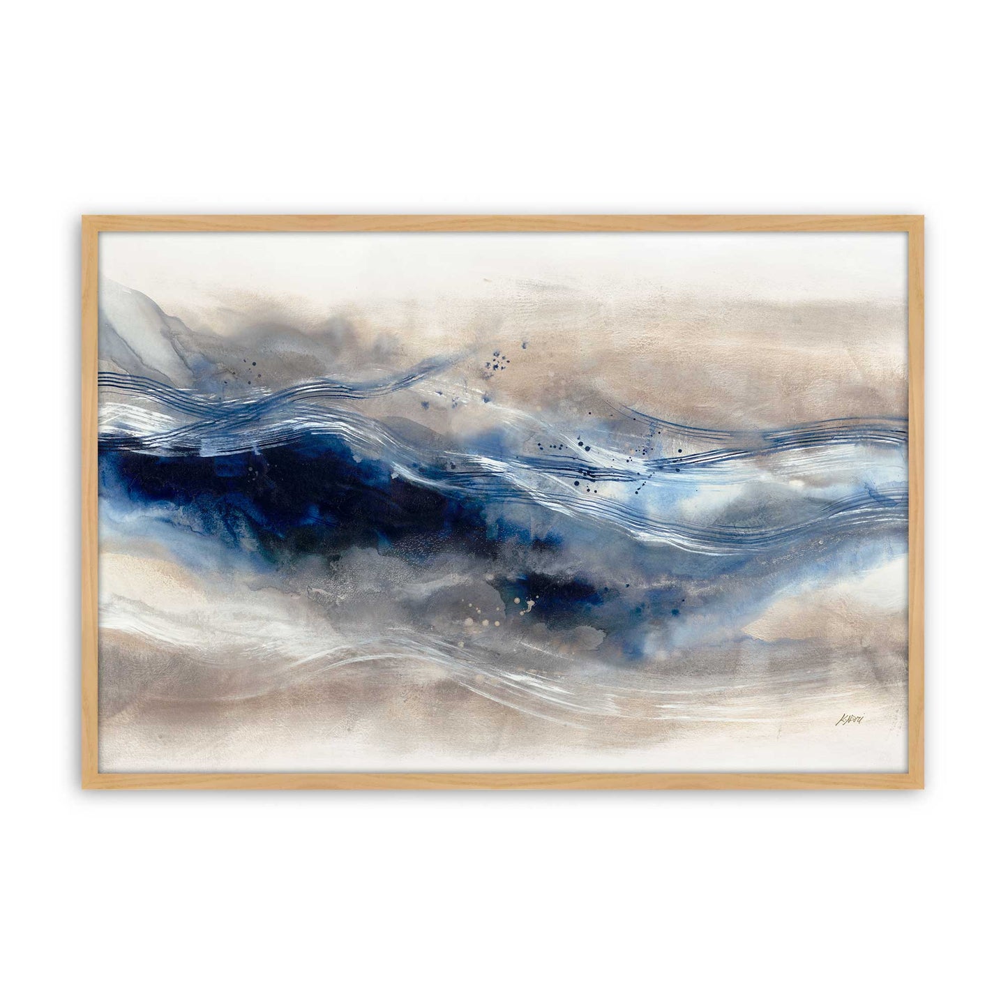 [Color:American Maple], Picture of art in a American Maple frame