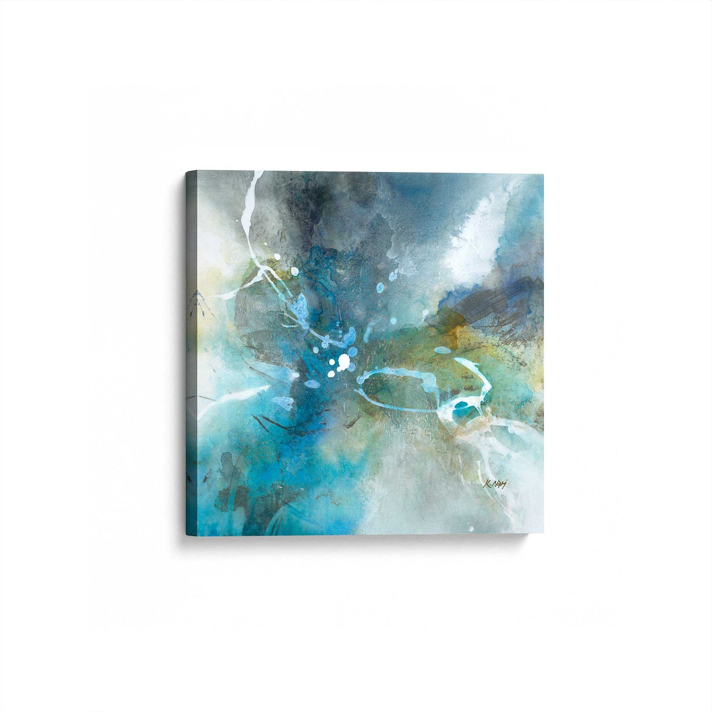 [Color:Stretched Canvas], Picture of art at an angle