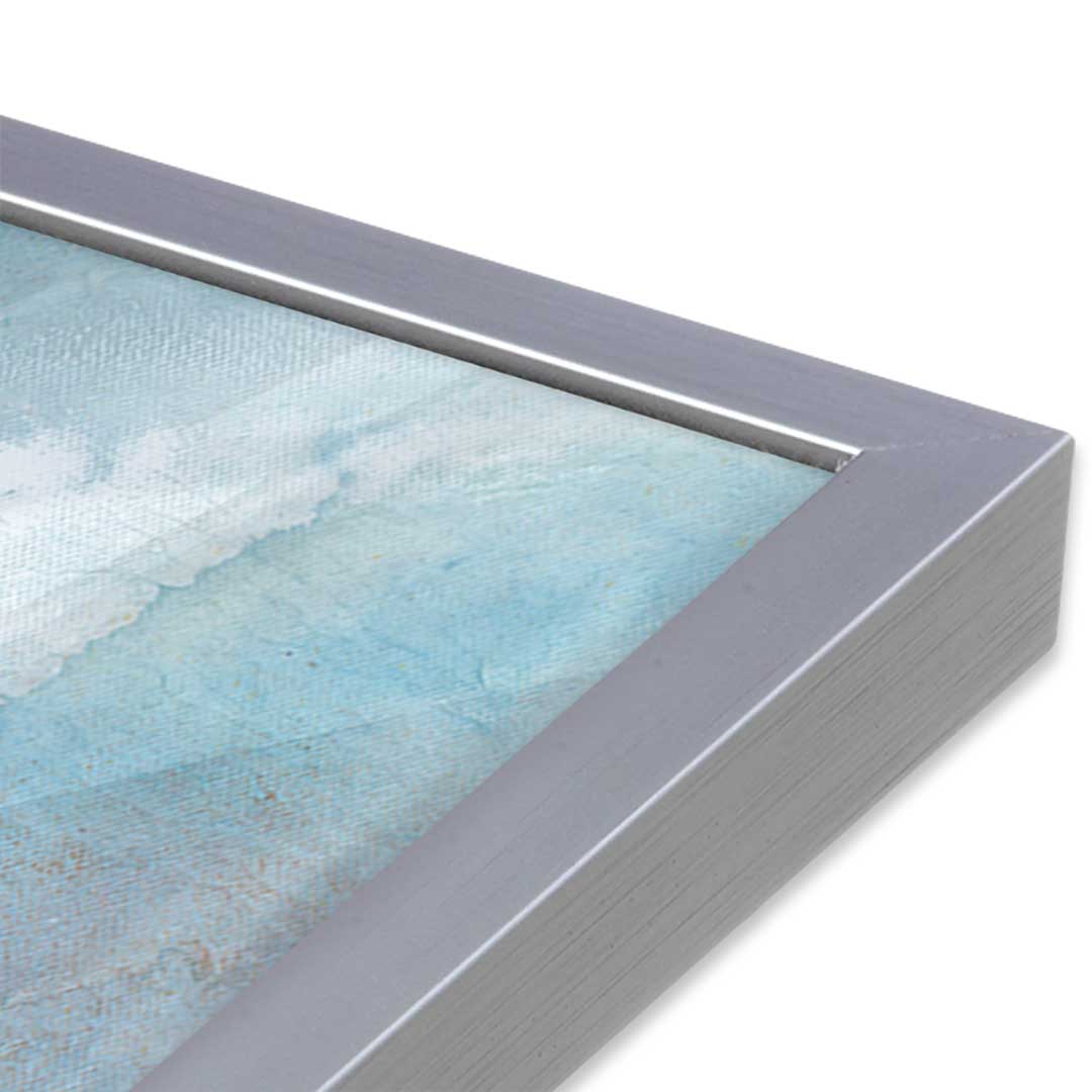 [Color:Polished Chrome], Picture of art in a Polished Chrome frame at an angle