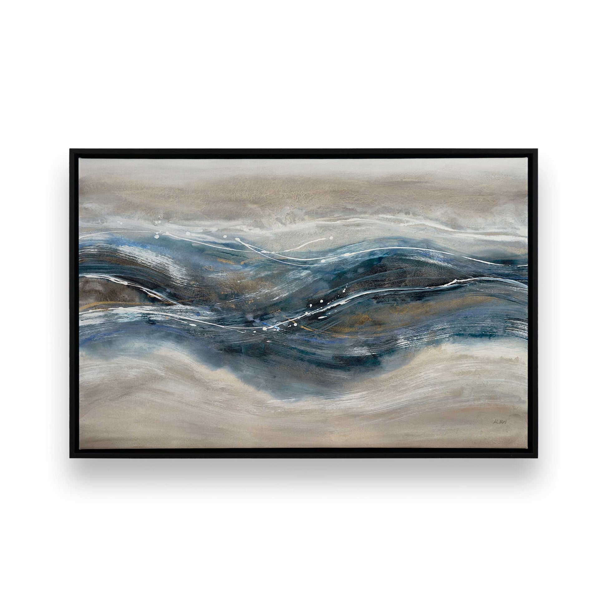 [Color:Satin Black], Picture of art in a Satin Black frame