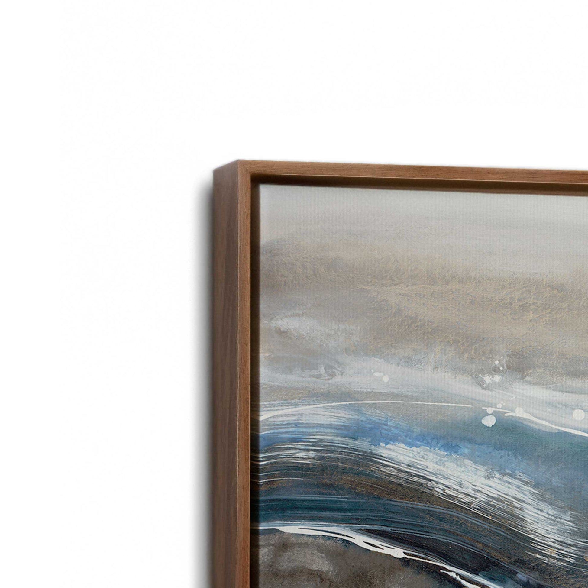 [Color:Walnut], Picture of art in a Walnut frame at an angle