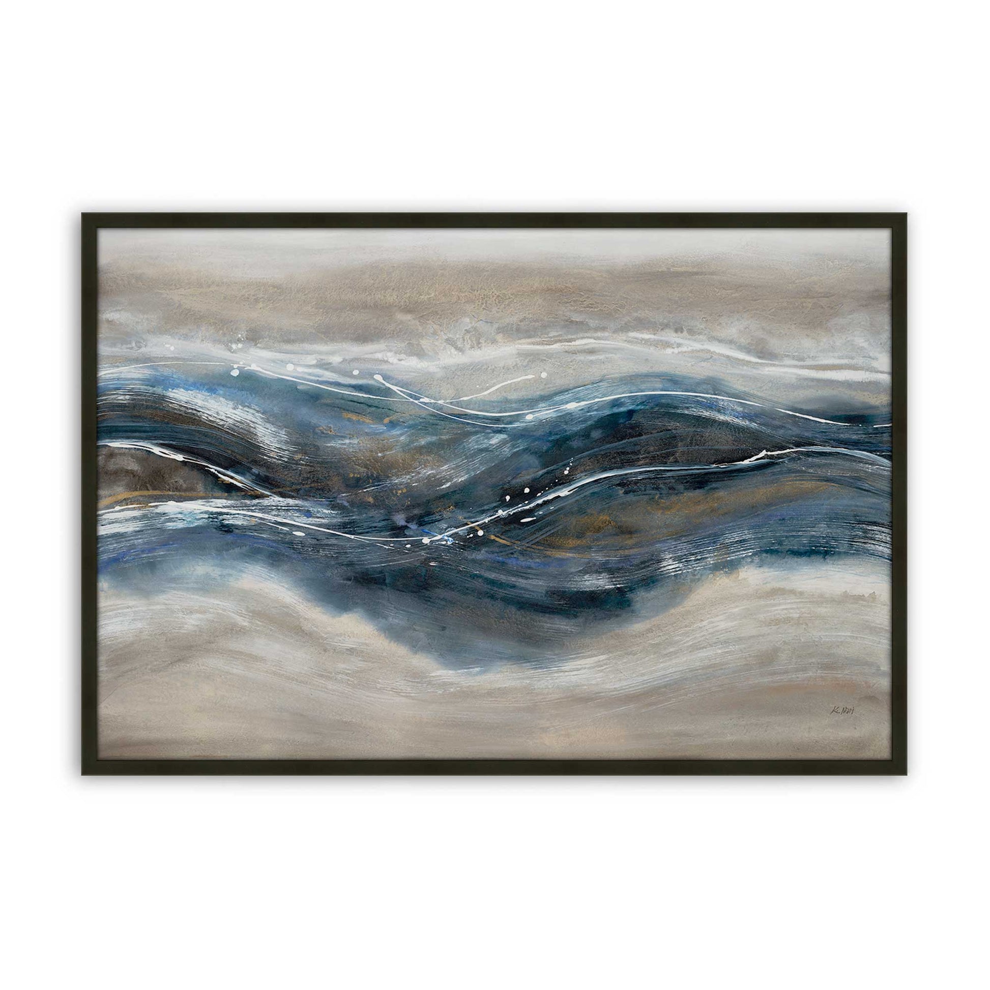 [Color:Satin Black], Picture of art in a Satin Black frame