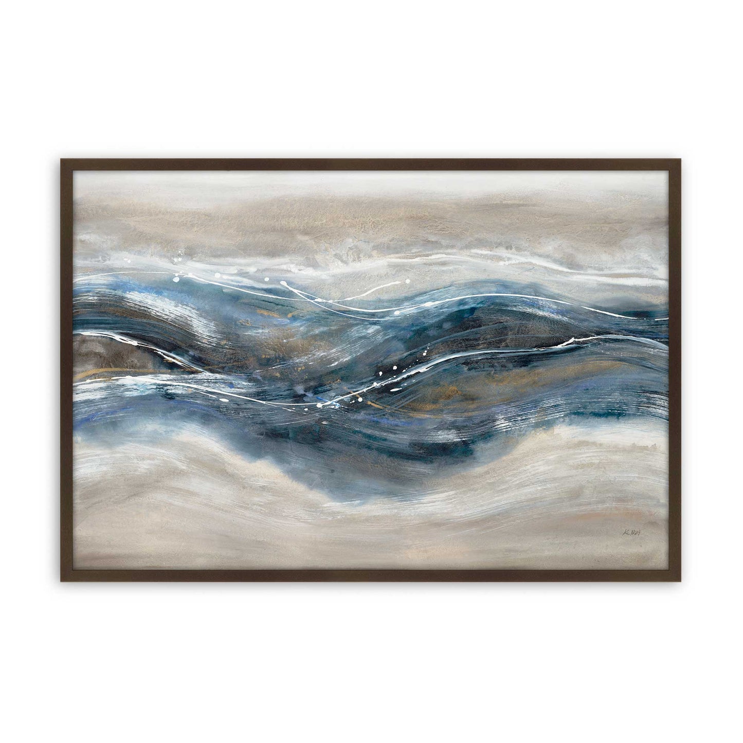 [Color:Belvinder Brown], Picture of art in a Belvinder Brown frame