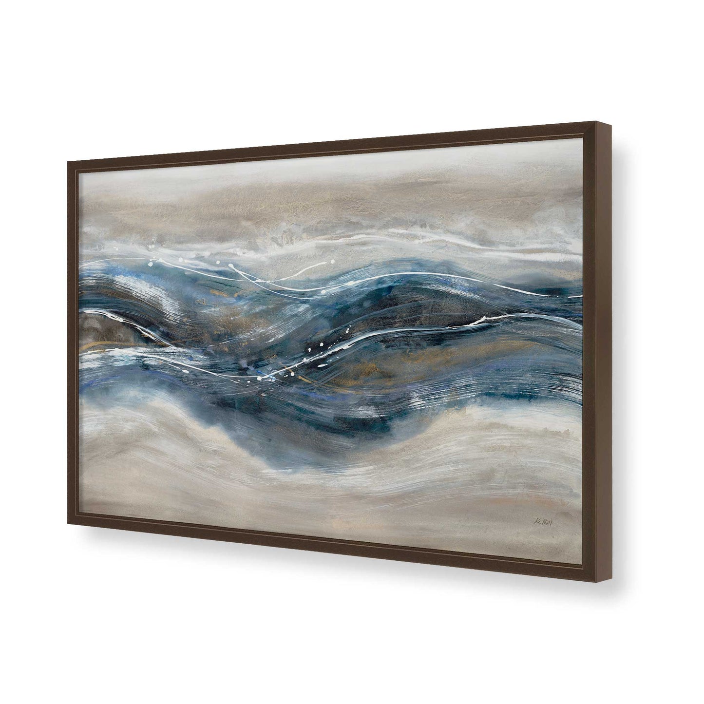 [Color:Belvinder Brown], Picture of art in a Belvinder Brown frame of the corner