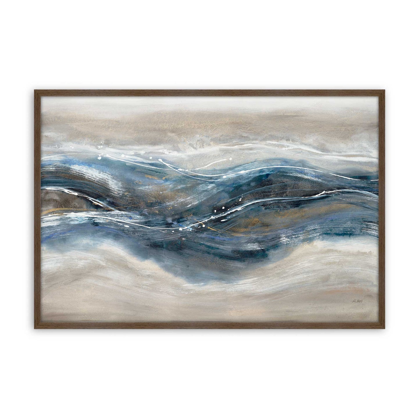 [Color:Walnut], Picture of art in a Walnut frame