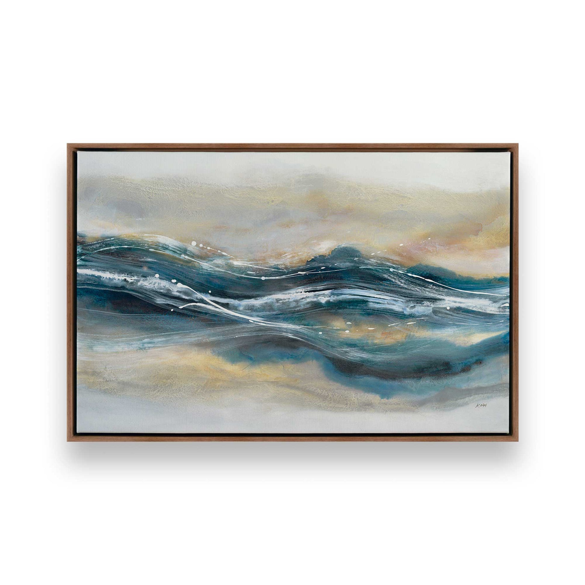 [Color:Walnut], Picture of art in a Walnut frame