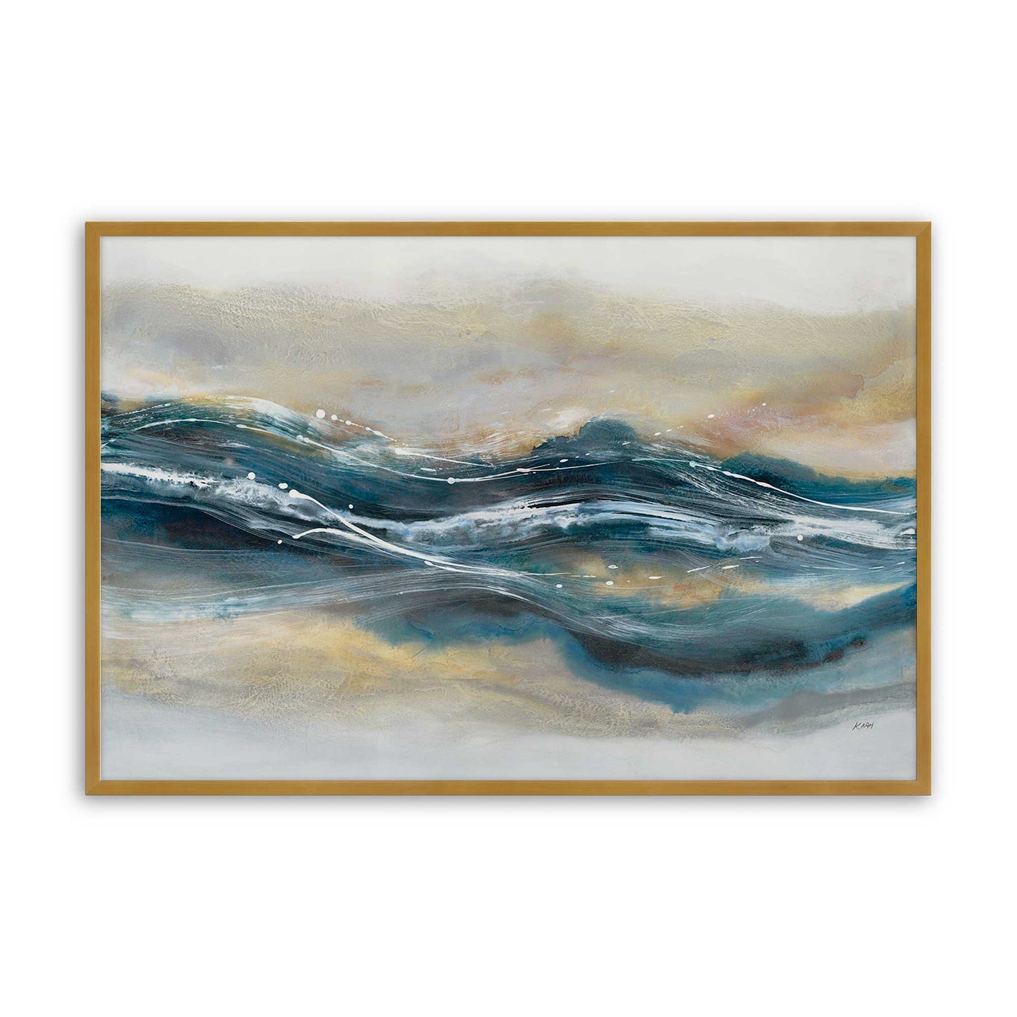 [Color:Polished Gold], Picture of art in a Polished Gold frame