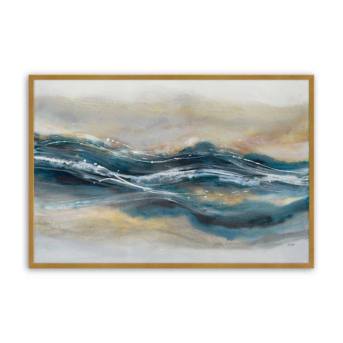 [Color:Polished Gold], Picture of art in a Polished Gold frame