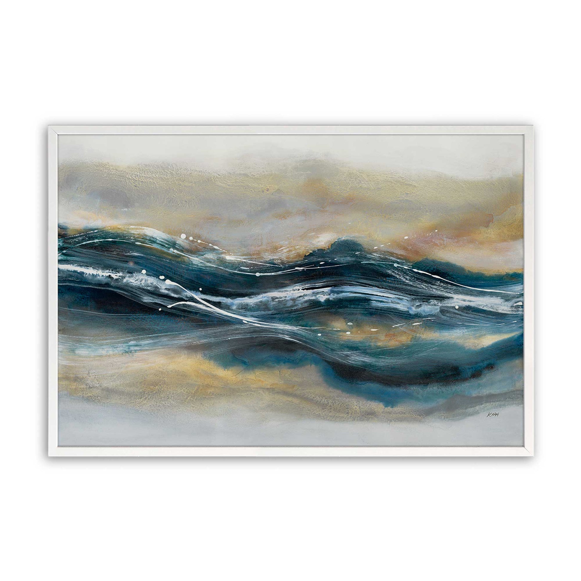 [Color:Opaque White], Picture of art in a Opaque White frame