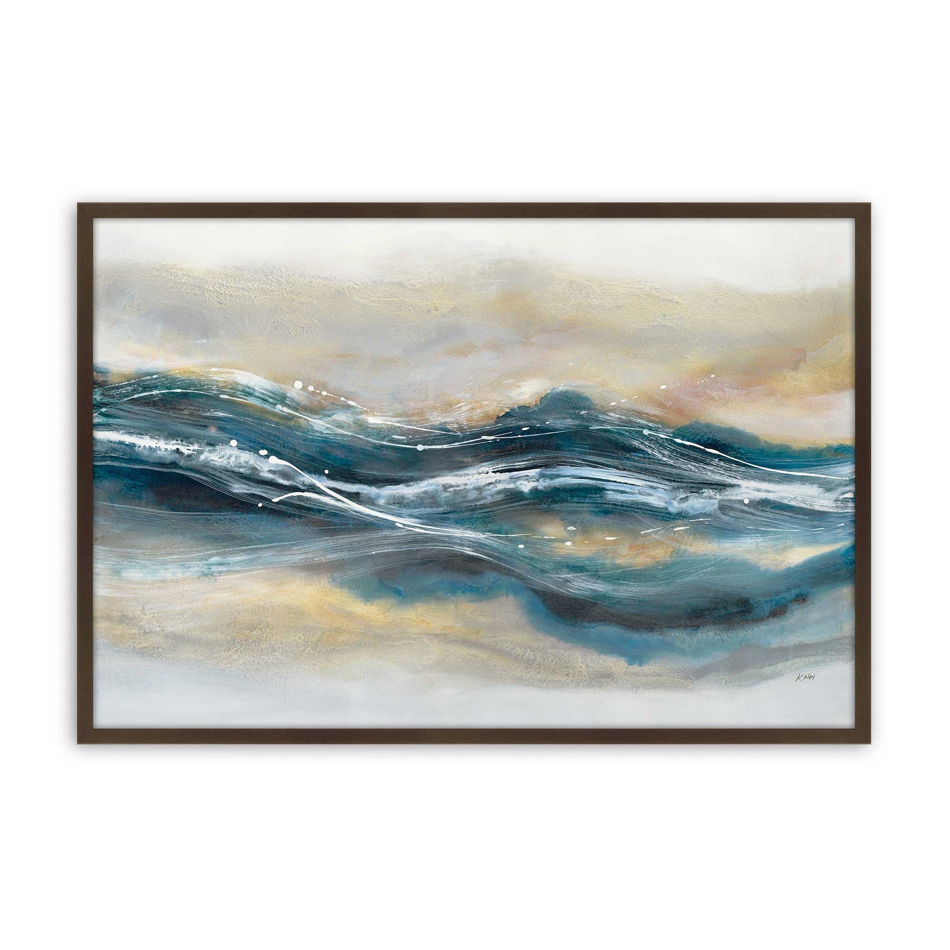 [Color:Belvinder Brown], Picture of art in a Belvinder Brown frame