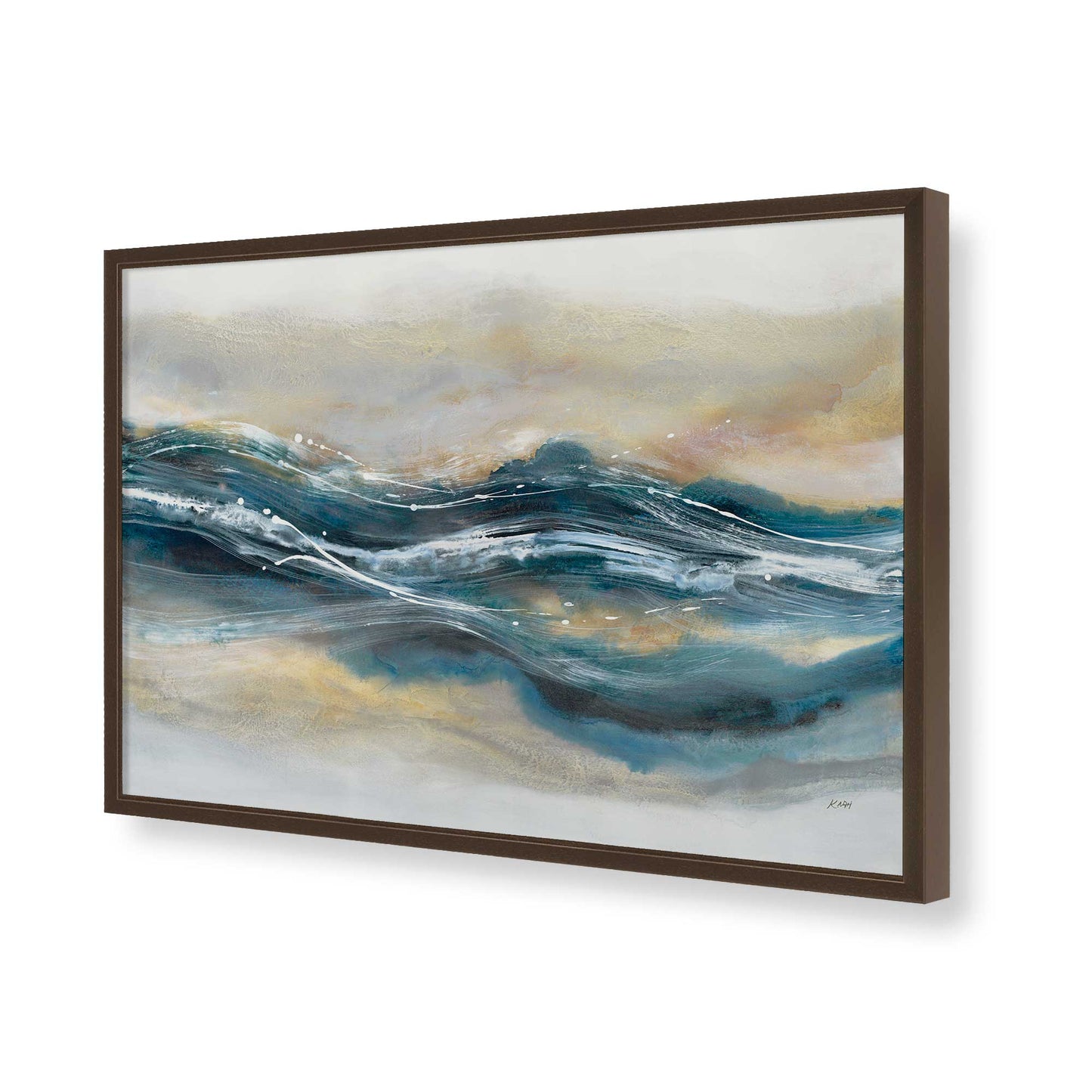 [Color:Belvinder Brown], Picture of art in a Belvinder Brown frame of the corner