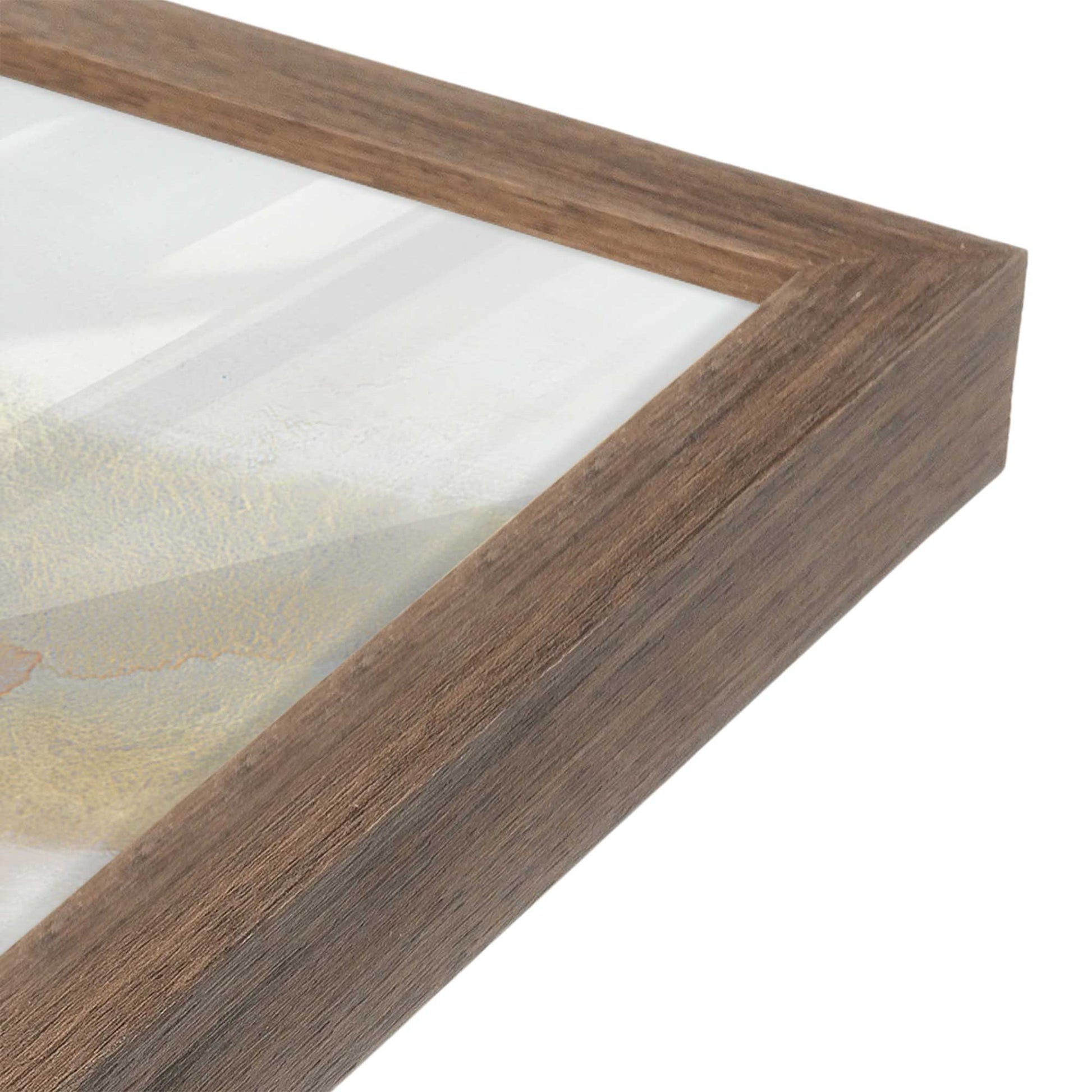 [Color:Walnut], Picture of art in a Walnut frame at an angle