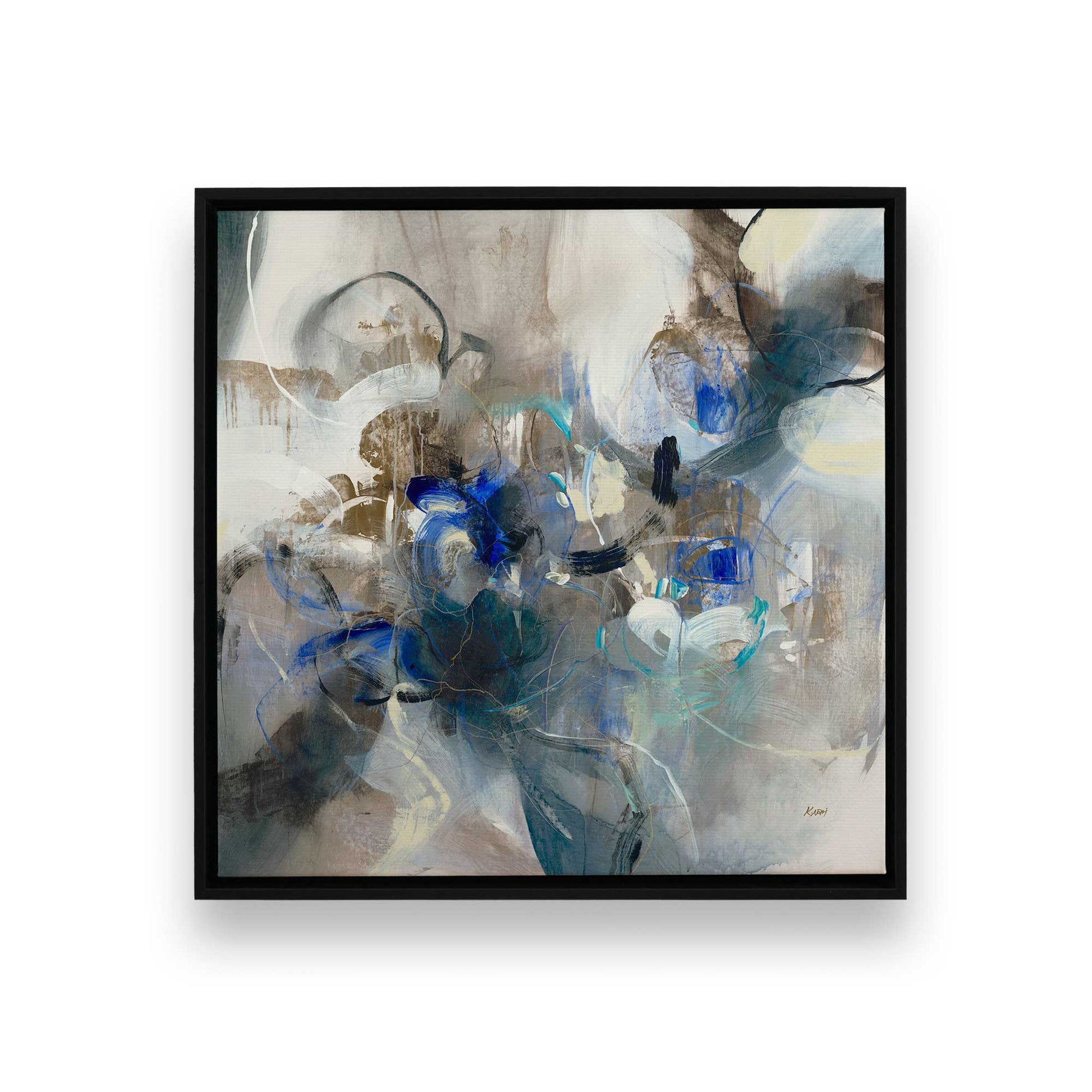 [Color:Satin Black], Picture of art in a Satin Black frame
