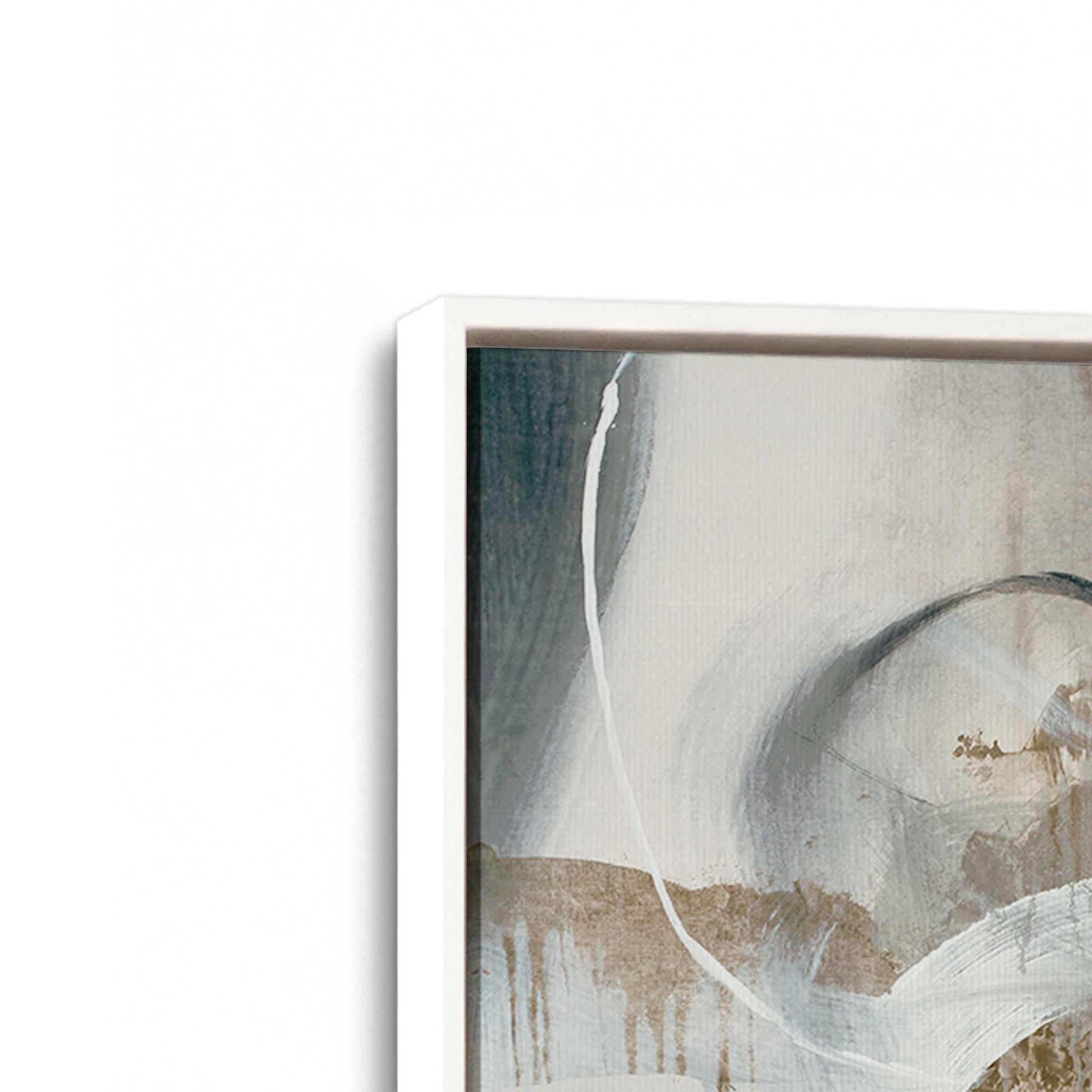 [Color:Opaque White], Picture of art in a White frame at an angle