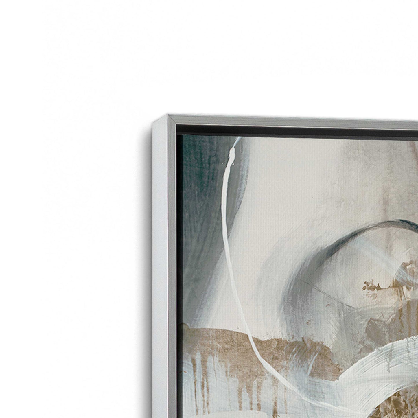 [Color:Polished Chrome], Picture of art in a Polished Chrome frame at an angle
