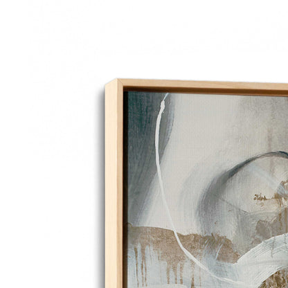 [Color:American Maple], Picture of art in a American Maple frame at an angle