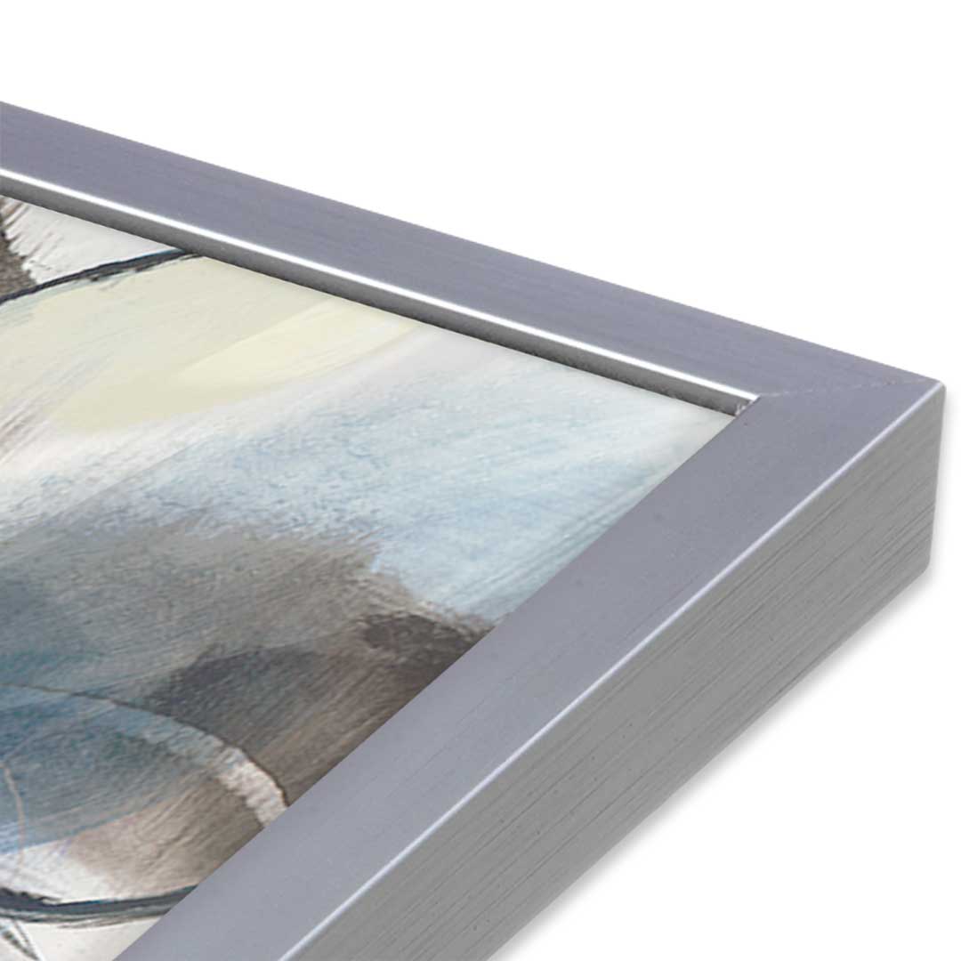 [Color:Polished Chrome], Picture of art in a Polished Chrome frame at an angle