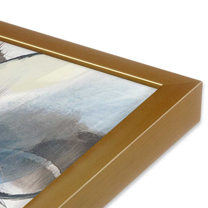 [Color:Polished Gold], Picture of art in a Polished Gold frame at an angle