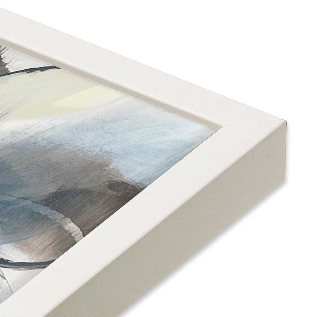 [Color:Opaque White], Picture of art in a Opaque White frame at an angle