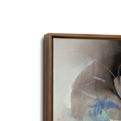 [Color:Walnut], Picture of art in a Walnut frame at an angle