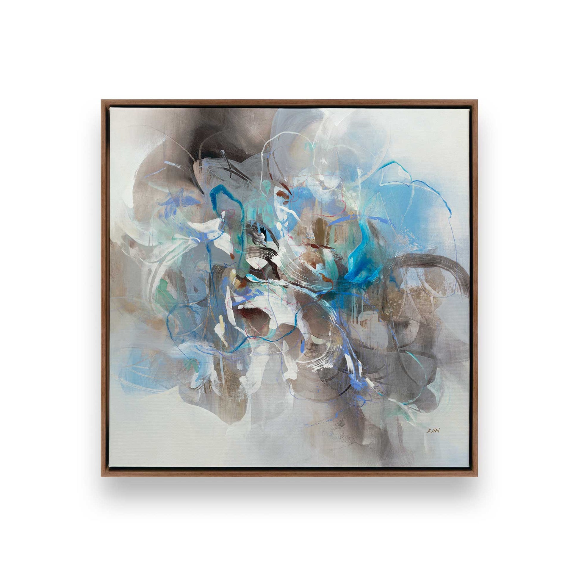 [Color:Walnut], Picture of art in a Walnut frame