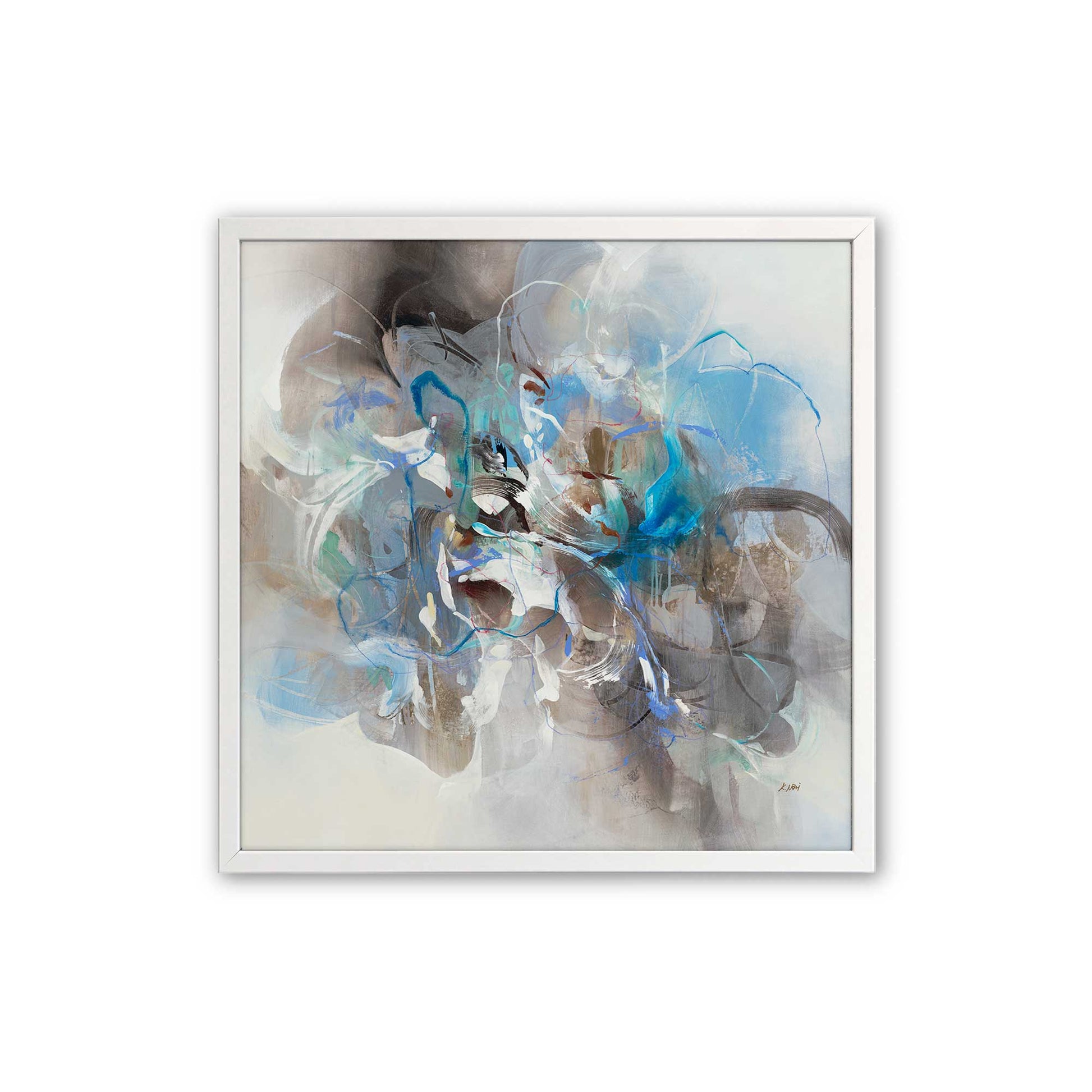 [Color:Opaque White], Picture of art in a Opaque White frame