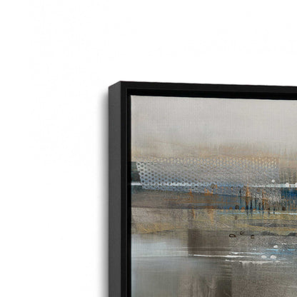 [Color:Satin Black], Picture of art in a Satin Black frame at an angle