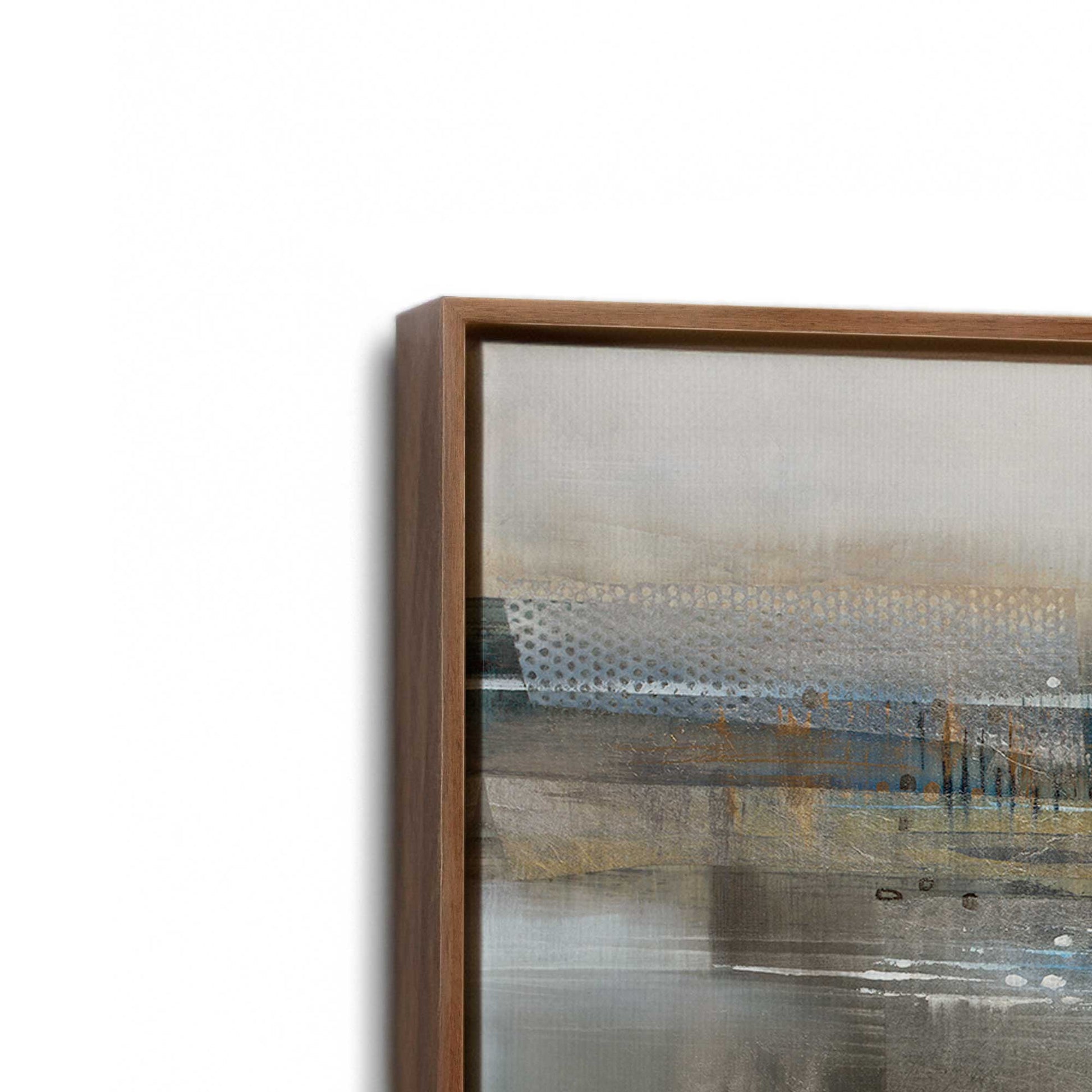 [Color:Walnut], Picture of art in a Walnut frame at an angle