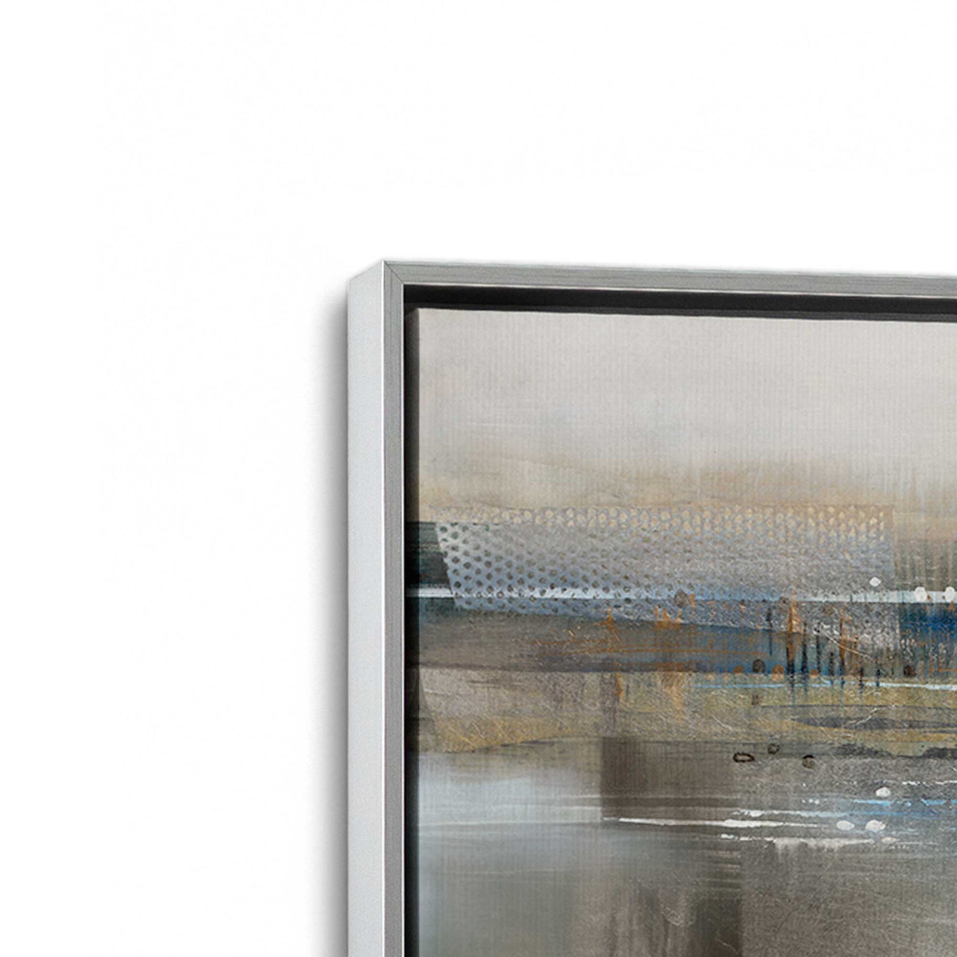 [Color:Polished Chrome], Picture of art in a Polished Chrome frame at an angle