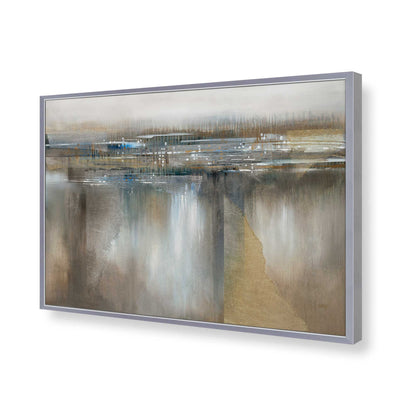 [Color:Polished Chrome], Picture of art in a Polished Chrome frame of the corner