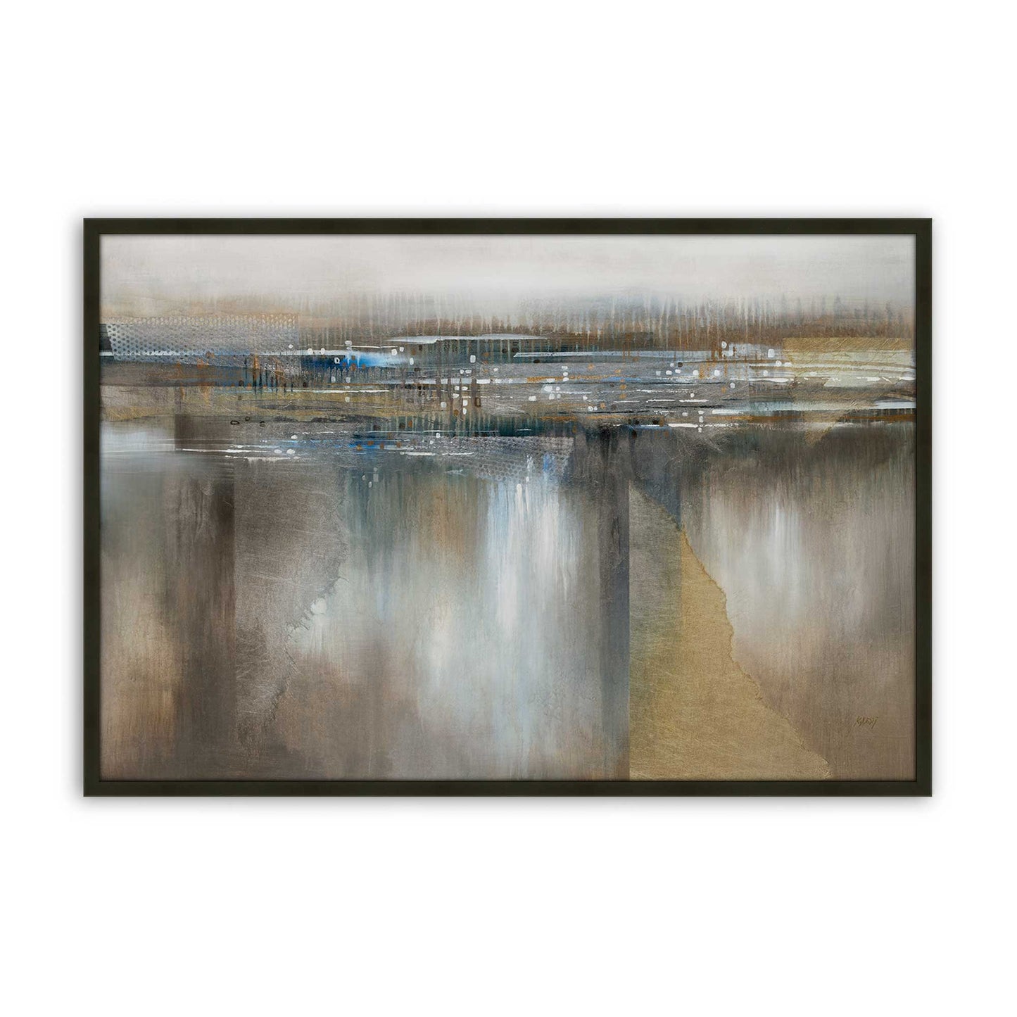 [Color:Satin Black], Picture of art in a Satin Black frame
