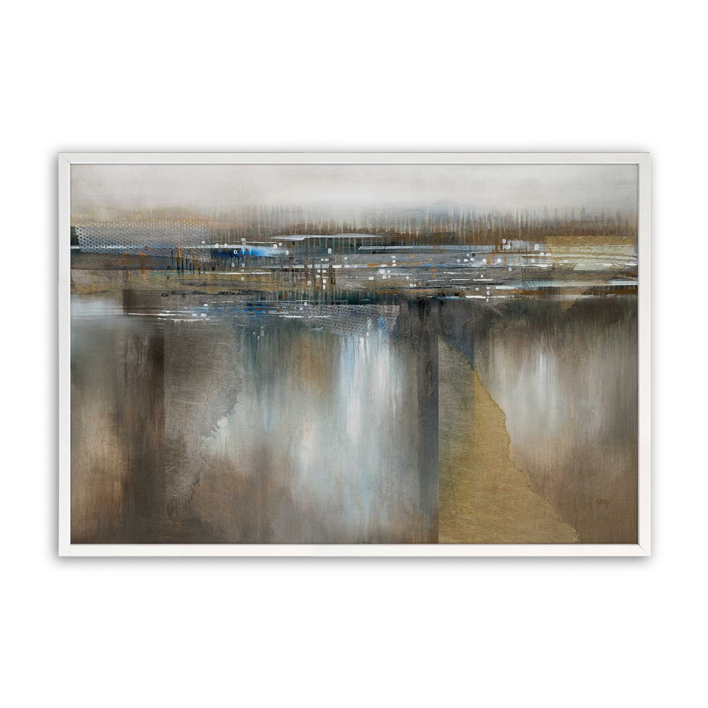 [Color:Opaque White], Picture of art in a Opaque White frame