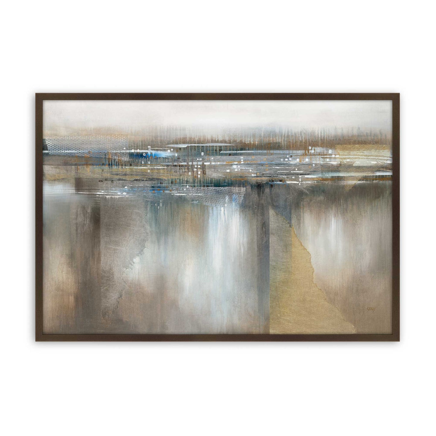 [Color:Brown], Picture of art in a Brown frame