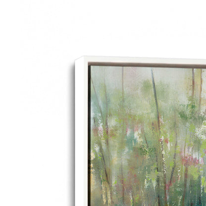[Color:Opaque White], Picture of art in a White frame at an angle