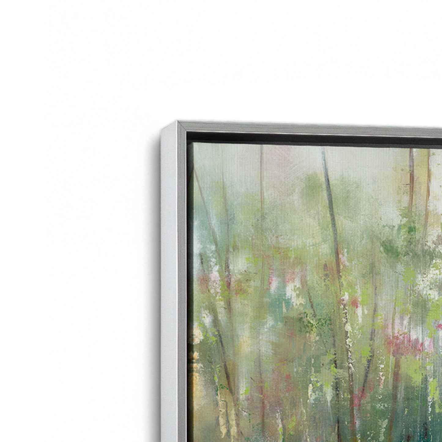 [Color:Polished Chrome], Picture of art in a Polished Chrome frame at an angle