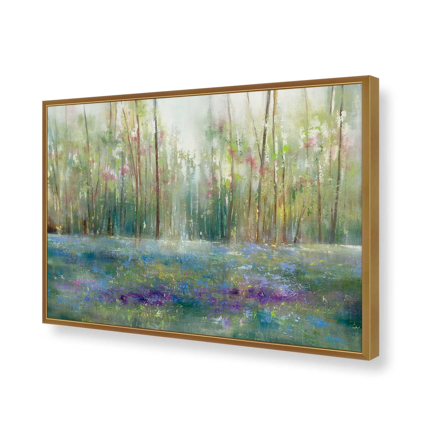 [Color:Polished Gold], Picture of art in a Polished Gold frame of the corner