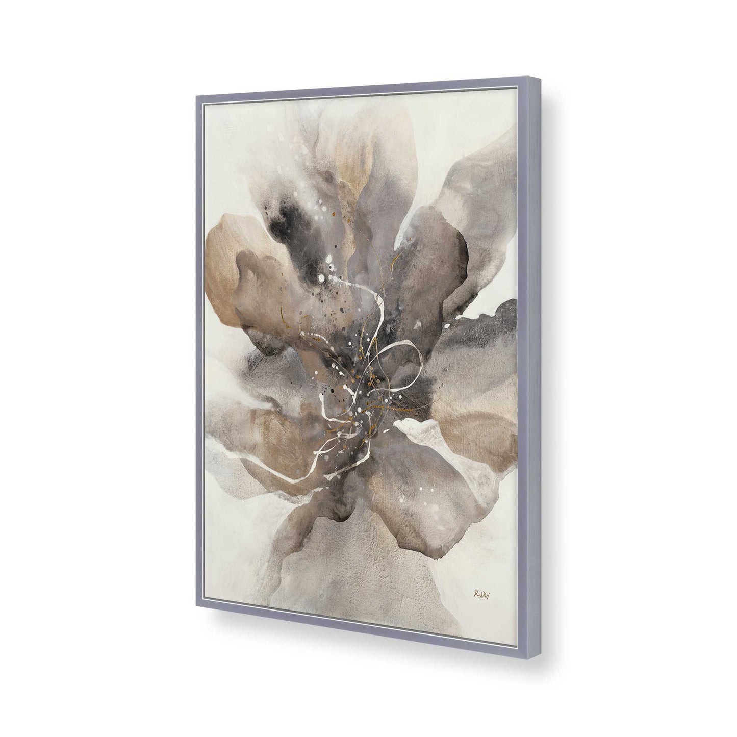 [Color:Polished Chrome], Picture of art in a Polished Chrome frame of the corner